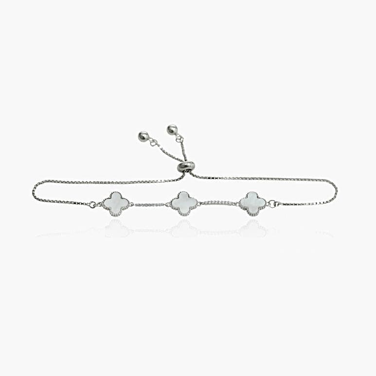 Clover charm Armbånd 925 Sølv - Clarthearmbånd