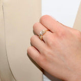 Crystal Ring 18K Guldbelagt - ClartheFingerring