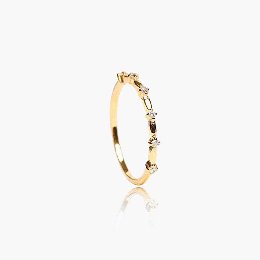 Delicate Zirkonia Ring – 18K Guldbelagt - ClartheFingerring