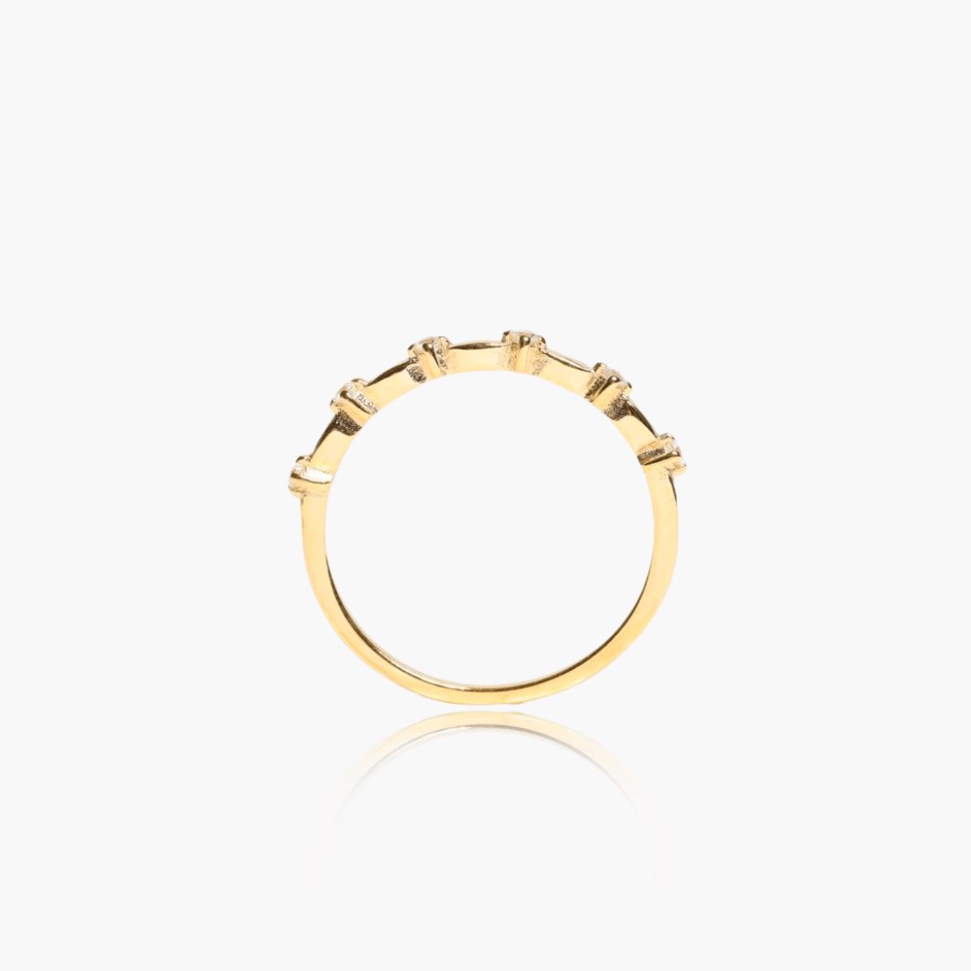 Delicate Zirkonia Ring – 18K Guldbelagt - ClartheFingerring