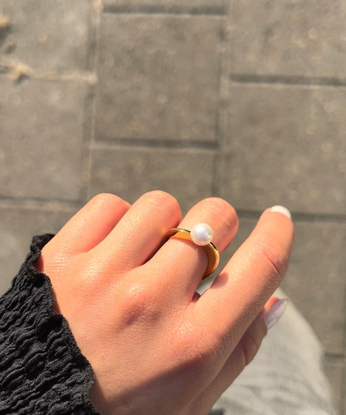 Ethereal Elegance Ring 18K Guldbelagt - ClartheFingerring