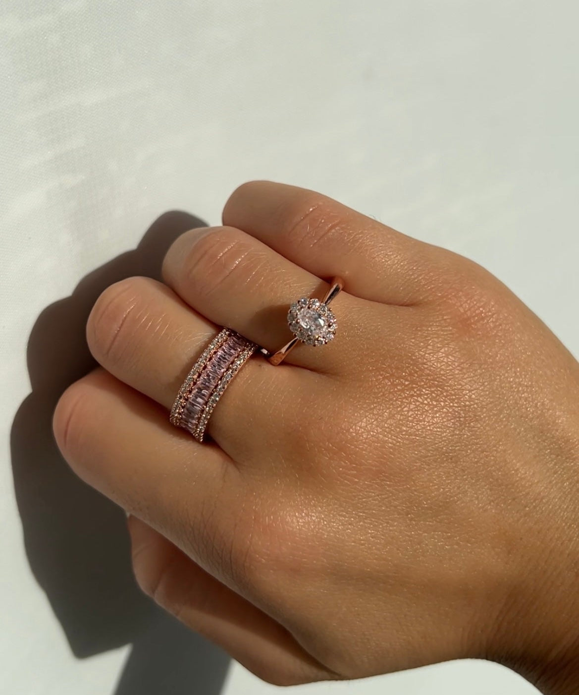 Fiori Ring Forgyldt i 18K Roséguld - ClartheFingerring