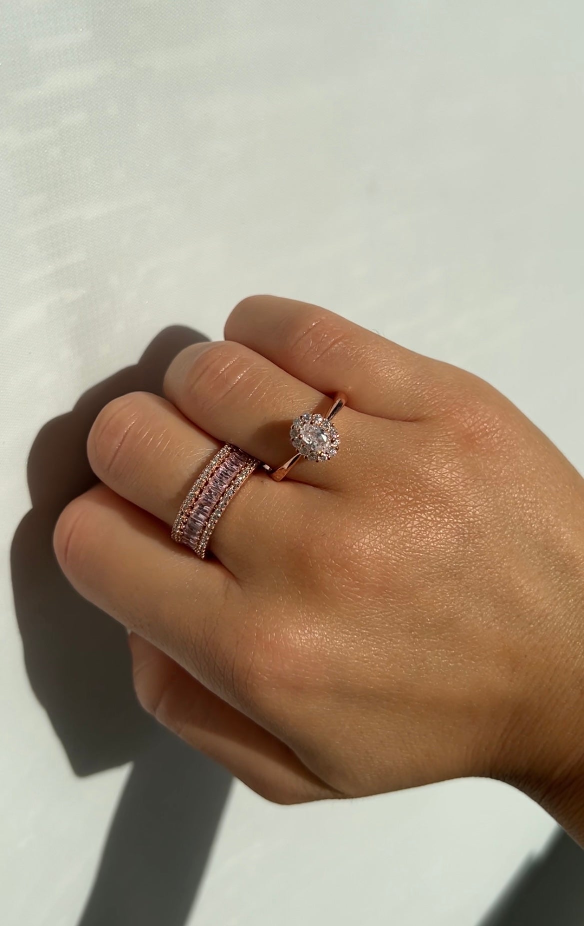 Fiori Ring Forgyldt i 18K Roséguld - ClartheFingerring