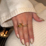 Golden Feuille Ring 18K Guldbelagt - ClartheFingerring