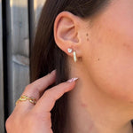 Grace Hoops Øreringe - 18K Guldbelagt - ClartheØrering