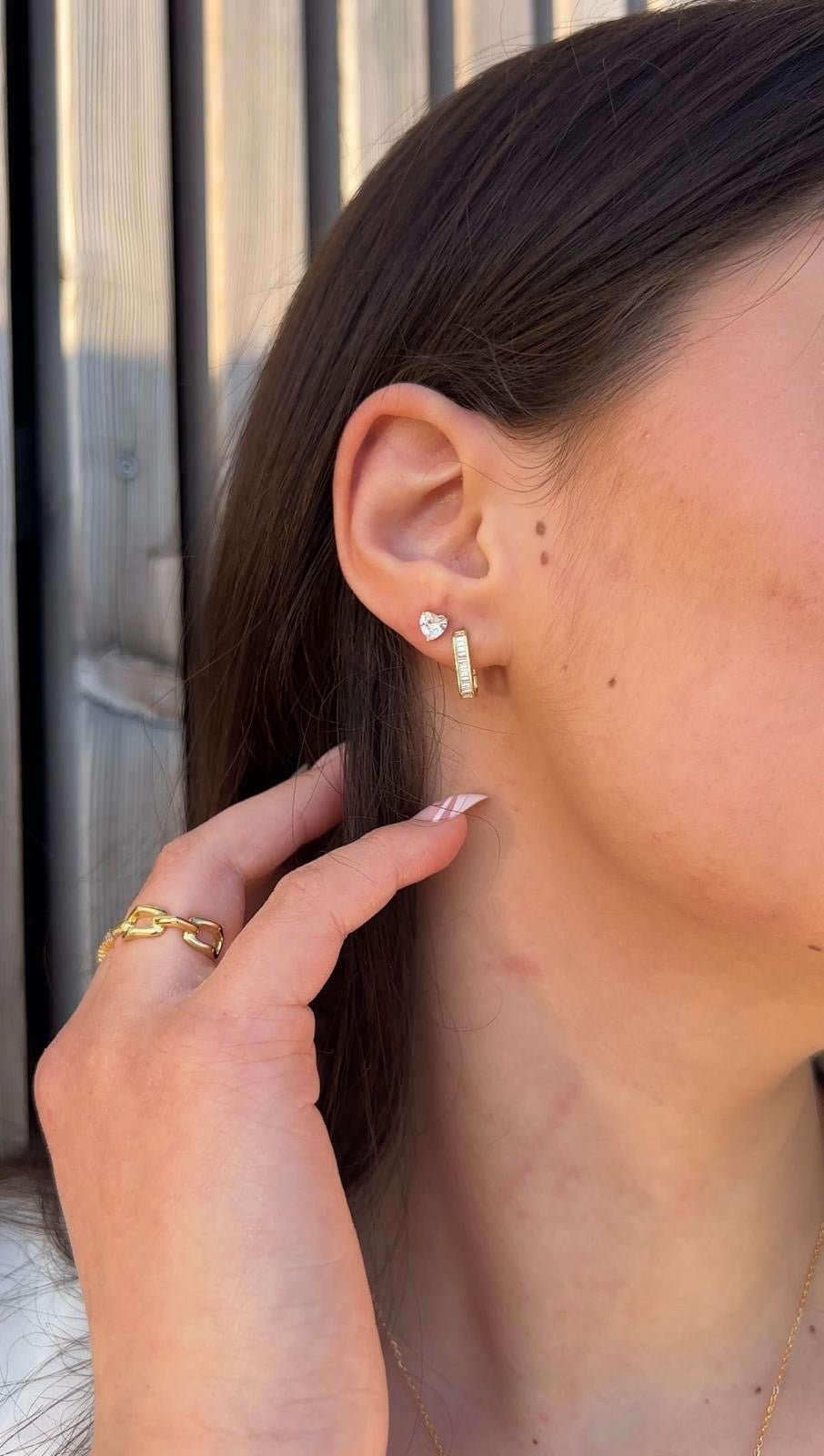 Grace Hoops Øreringe - 18K Guldbelagt - ClartheØrering