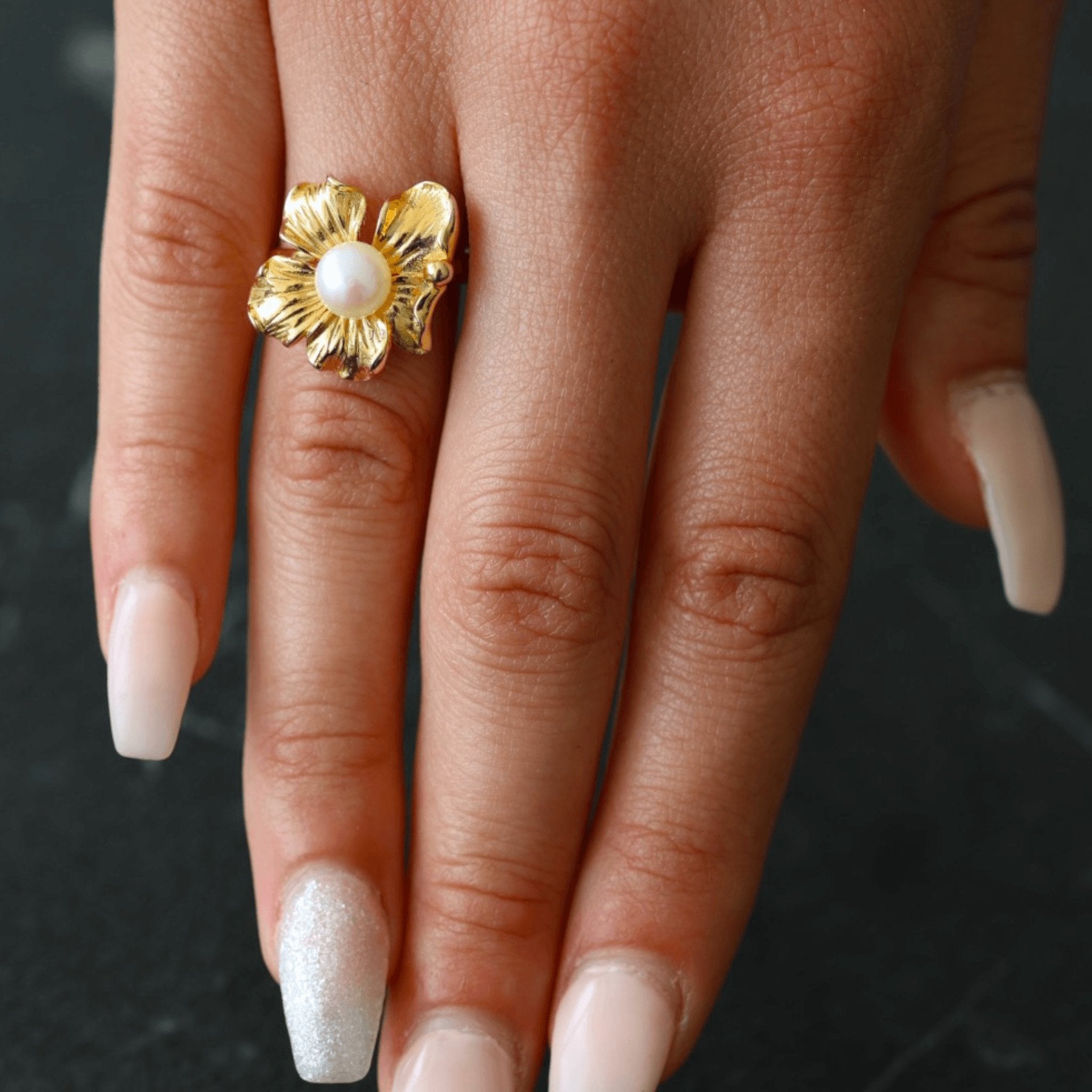 Jasmine Ring 18K Guldbelagt - ClartheFingerring