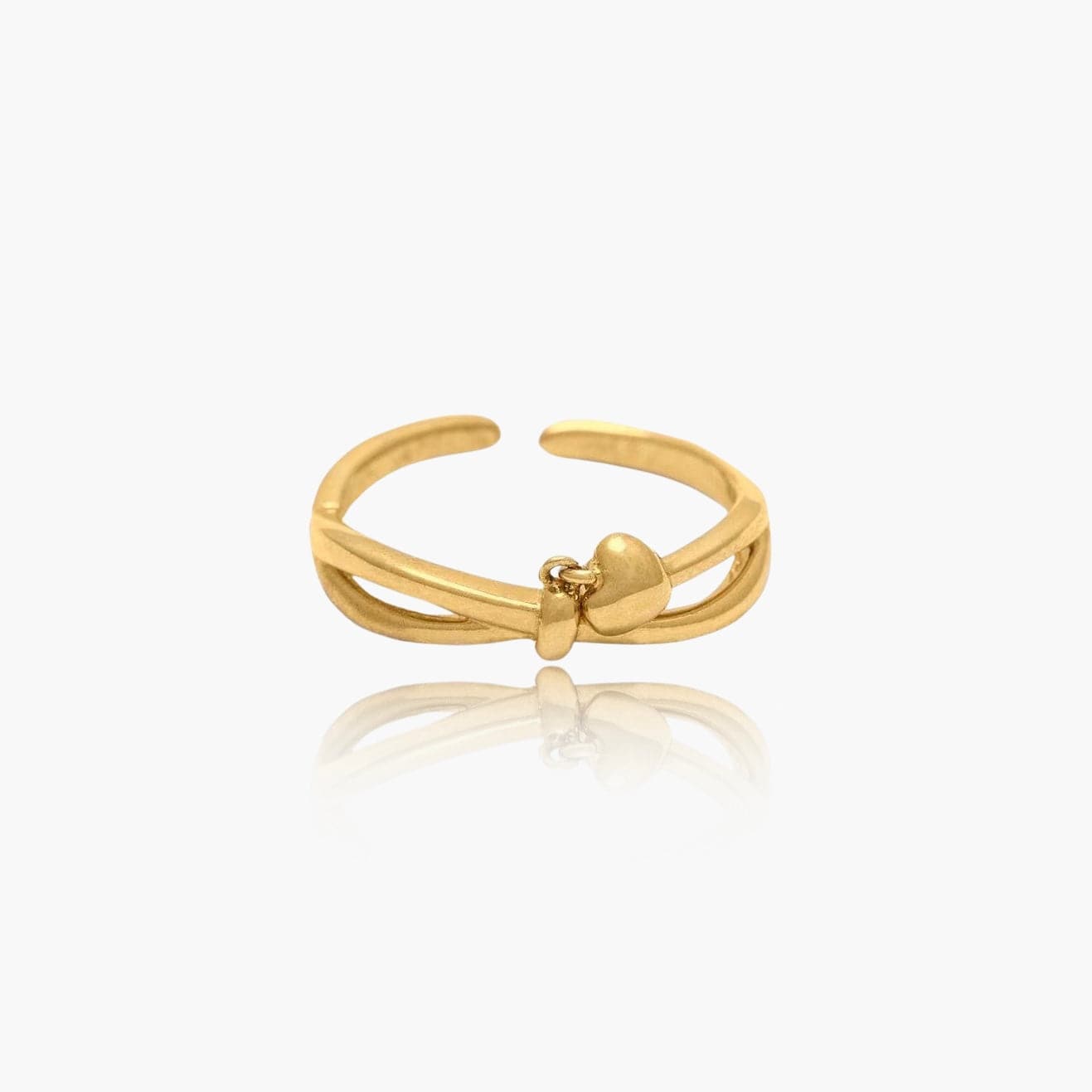 Love Lock Ring 18K Guldbelagt - ClartheFingerring