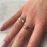 Lumière Perle Ring 18K Guldbelagt - ClartheFingerring