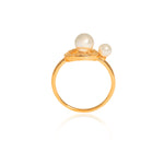 Lumière Perle Ring 18K Guldbelagt - ClartheFingerring