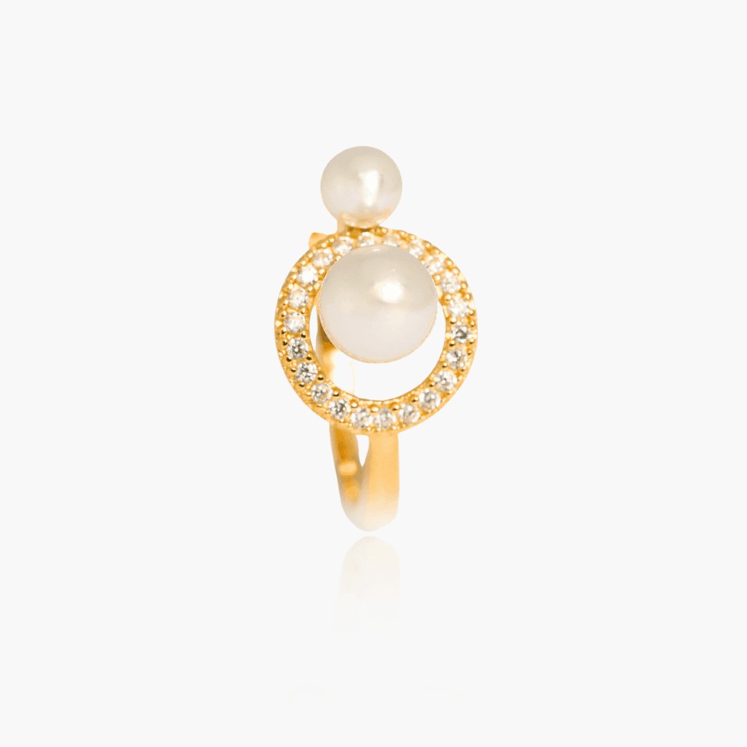 Lumière Perle Ring 18K Guldbelagt - ClartheFingerring