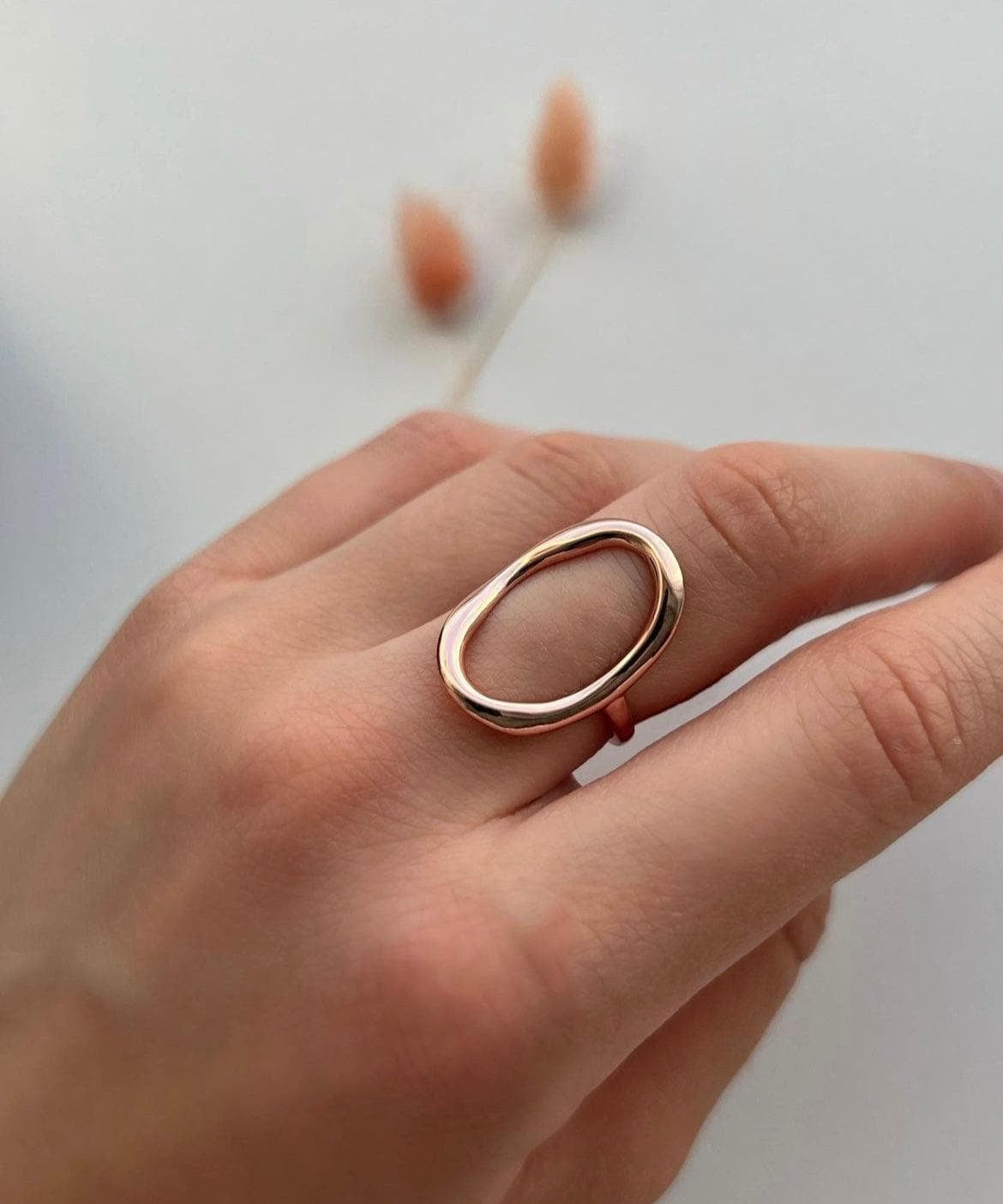 Orbit Ring Forgyldt i 18K Roséguld - ClartheFingerring