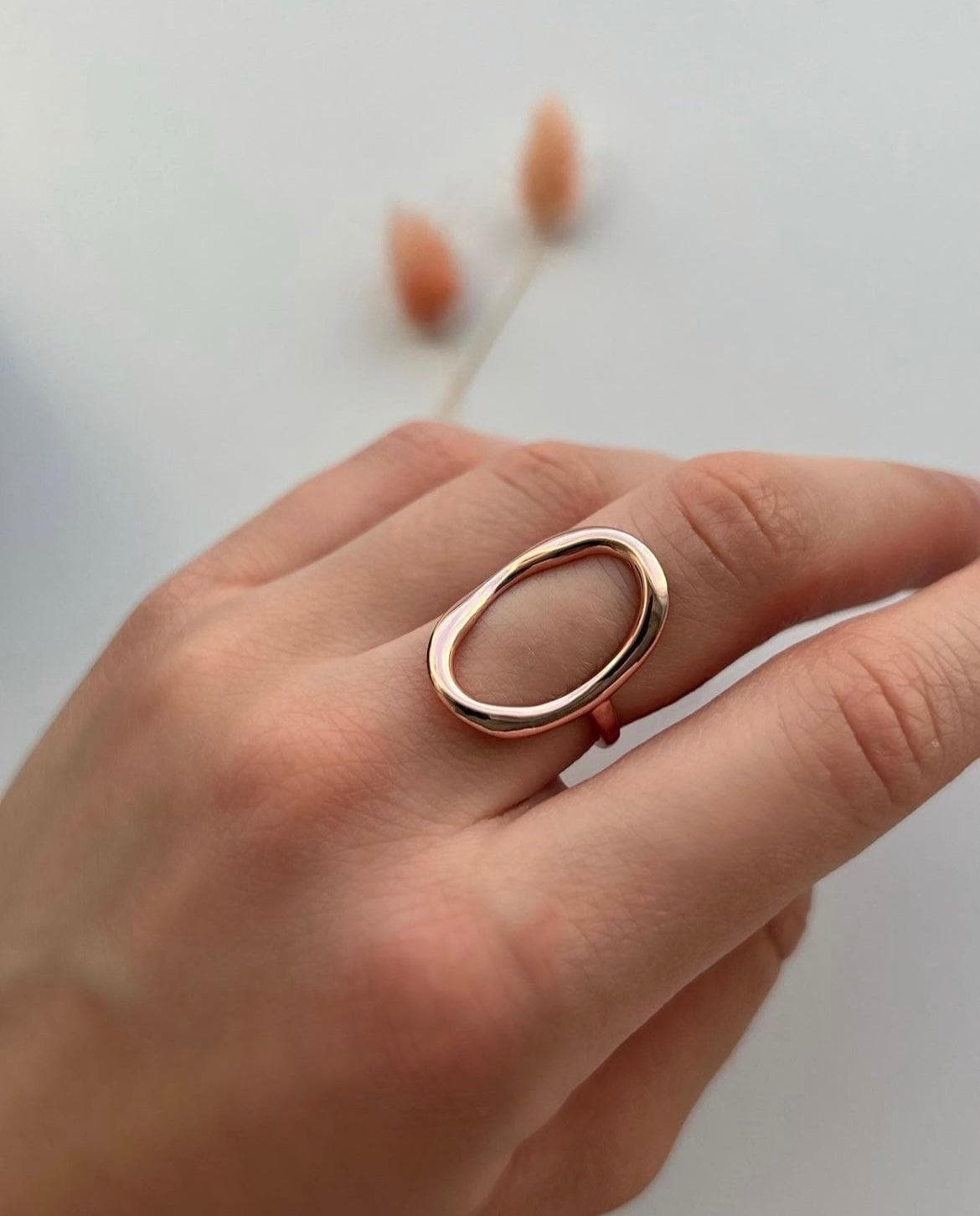 Orbit Ring Forgyldt i 18K Roséguld - ClartheFingerring