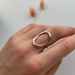 Orbit Ring Forgyldt i 18K Roséguld - ClartheFingerring