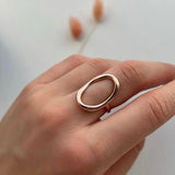 Orbit Ring Forgyldt i 18K Roséguld - ClartheFingerring